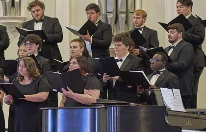 group of chorus members from 2022 spring concert